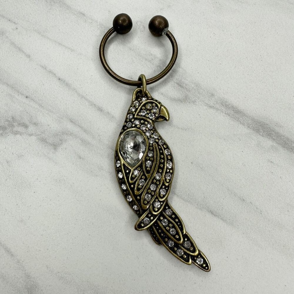 Chico's 2010 Rhinestone Parrot Bird Keychain Collector ✨